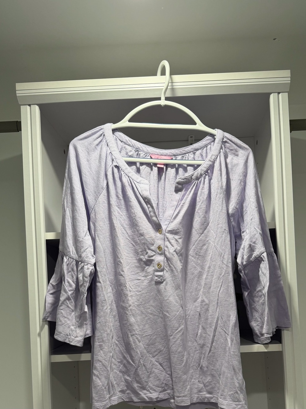 Lily Pulitzer Light Lavender Women’s Peasant Blouse